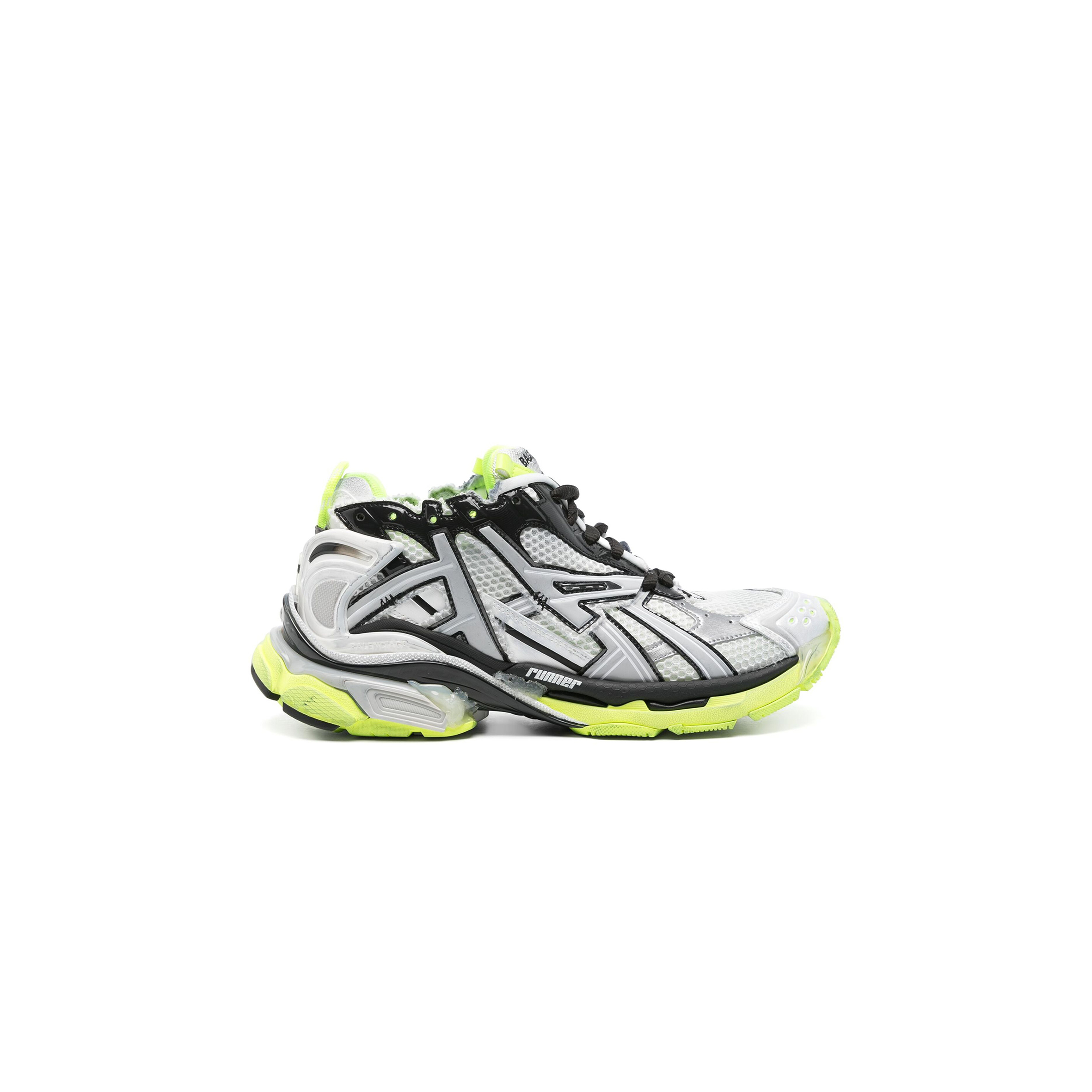 Ba*len*cia*ga runner sneaker white fluo yellow 677403w3rbp1093